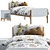 Modern Linus Single Bed: Pine & White 3D model small image 1