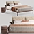 Fushimi Pianca Bed: Sleek and Elegant Design 3D model small image 1