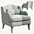 Brookside Chair: Timeless Elegance by Theodore Alexander 3D model small image 3