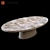 Elegant Kops Oval Table 3D model small image 1