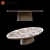 Elegant Kops Oval Table 3D model small image 2