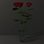 Elegant Rose Bouquet 3D model small image 2