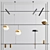 Versatile Linear Pendant Collection - 3 Stunning Options 3D model small image 1