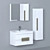 Troy 85 cm Bathroom Furniture Set 3D model small image 1