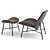 LX690: Luxe Comfort Chair Set 3D model small image 2