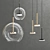 Elegant Glass Hanging Pendants 3D model small image 1