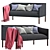 Bankside Dark Sofa: Sleek and Versatile 3D model small image 1