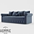 Luxurious Chesterfield Sofa Bed 3D model small image 1