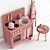 Flexa Play Kitchen: Imaginative Fun for Kids! 3D model small image 2