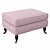 Elegant Ionia Footstool 3D model small image 1