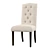 Elegant Tufted Dining Chair Set 3D model small image 1