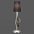 Mantra PAOLA Table Lamp: Elegant Silver Desk Lighting 3D model small image 1