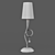 Mantra PAOLA Table Lamp: Elegant Silver Desk Lighting 3D model small image 2