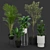Modern Tower Plant Pots 3D model small image 1