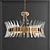 1. Title: Gold Heracleum Modern Chandelier
2. Title: Coquette Eight-Light Chandelier
3. Title: 3D model small image 2