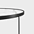 Contemporary Marble Metal Coffee Table 3D model small image 2