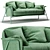 Kepi Sofa: Stylish Design, Comfortable Upholstery 3D model small image 1