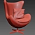 Modern Egg Shaped Armchair 3D model small image 3