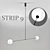 Modern LED Strip Light: Strip_9 3D model small image 1