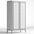 Cipriani Homood Blue Moon Cabinet - 900x460x1600mm 3D model small image 2