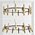 Modern React R Chandelier - Elegant Illumination 3D model small image 1