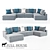 Sleek Grand Soho Sofa Set 3D model small image 1