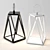 Elegant Oslo Lantern | W27 H60 3D model small image 1