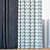 Deluxe Grey Chevron Curtains with Tulle 3D model small image 2