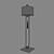 Elegant Oriental Floor Lamp 3D model small image 3
