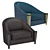 Milano Legend Armchair: Modern Italian Design 3D model small image 1