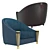 Milano Legend Armchair: Modern Italian Design 3D model small image 2