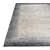 Elegant Bamboo Corner Rug - Charcoal Blue 3D model small image 2