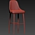 Karina Bar Stool and Chair Set 3D model small image 3