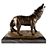 Majestic Wolf Statue 3D model small image 1