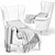 Champlain Wingback Armchair: Classic Elegance for Your Space 3D model small image 3