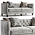 Bernhardt Beckett Nail-Finished Sofa 3D model small image 1