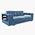 Industrial 2-Seater Sofa 3D model small image 3