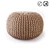 BISHO Wicker Pouf: Stylish and Versatile 3D model small image 1