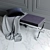Velvet Upholstered Bench - Garda Decor 3D model small image 2