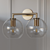 Elegant Double Sconce with Globe Shade 3D model small image 1