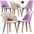 Elegant Creggan Dining Chairs 3D model small image 1