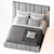 Luxury Italian 5050 ITALO Bed 3D model small image 2