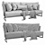 Modern Linteloo Cervino Sofa 3D model small image 3