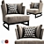 Luxurious Linteloo Cervino Armchair 3D model small image 1