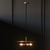 Modern Disk Pendant Lamp 3D model small image 3