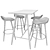 Modern Bessho Bar Table Set 3D model small image 3