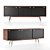 Naver AK 2860 Walnut Dresser 3D model small image 1