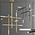 Elegant Traverse Chandelier 3D model small image 1