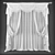 Elegant Sheer Window Curtains 3D model small image 2