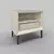 Pearl White Bedside Table: Fratelli Barri ROMA 3D model small image 2